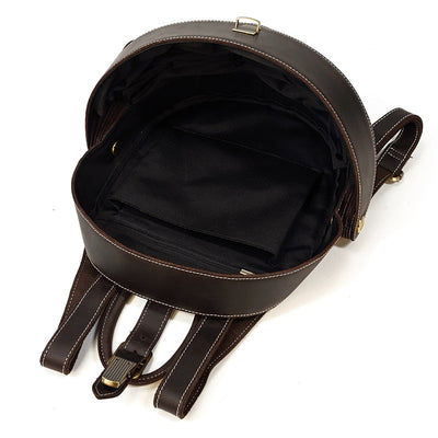 Leather Backpack Beetle Style Women Rucksack