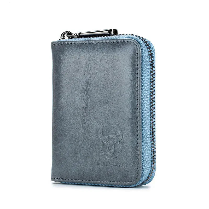 Vinthentic BULLCAPTAIN Compact RFID Leather Card Holder
