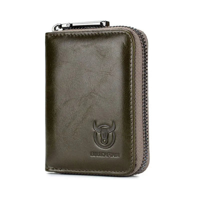 Vinthentic BULLCAPTAIN Compact RFID Leather Card Holder