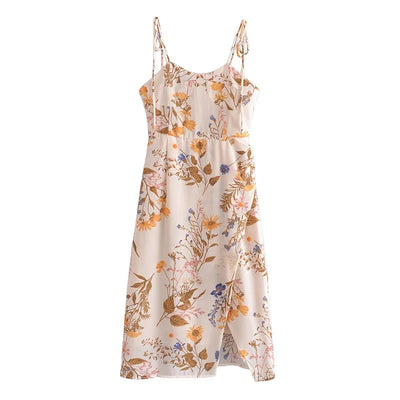 Avencea | Floral Printed Strap Dress