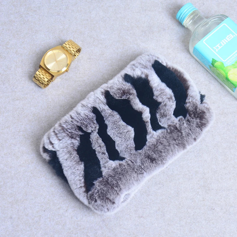 Women Real Fur Handmade Stretch Fur Scarf Knit Genuine Rex Rabbit Fur Headbands Girls Natural Fur Ring Cowl Snood Scarves Winter