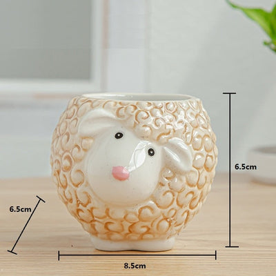 Vinthentic 6pcs Animal Flower Pots