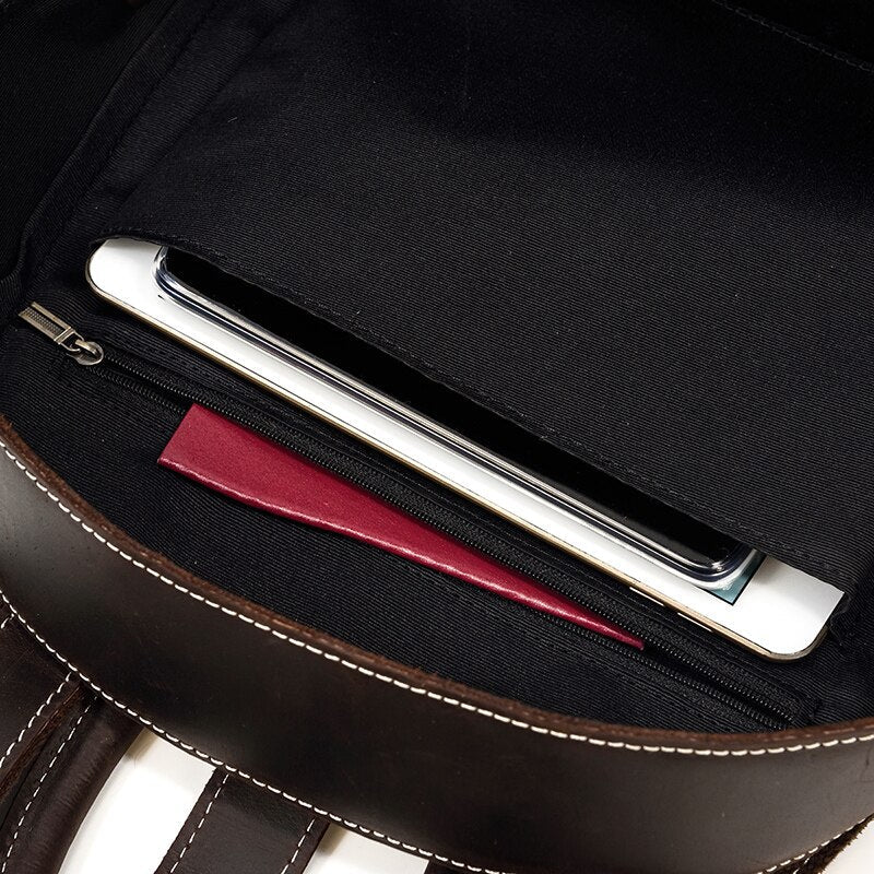 Leather Backpack Beetle Style Women Rucksack