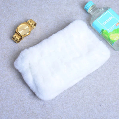 Women Real Fur Handmade Stretch Fur Scarf Knit Genuine Rex Rabbit Fur Headbands Girls Natural Fur Ring Cowl Snood Scarves Winter