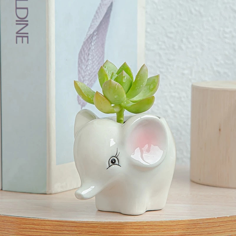 Vinthentic 6pcs Animal Flower Pots