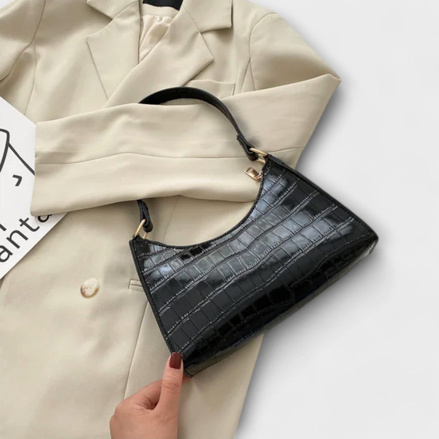 Lublanca - Shiny Leather Bag