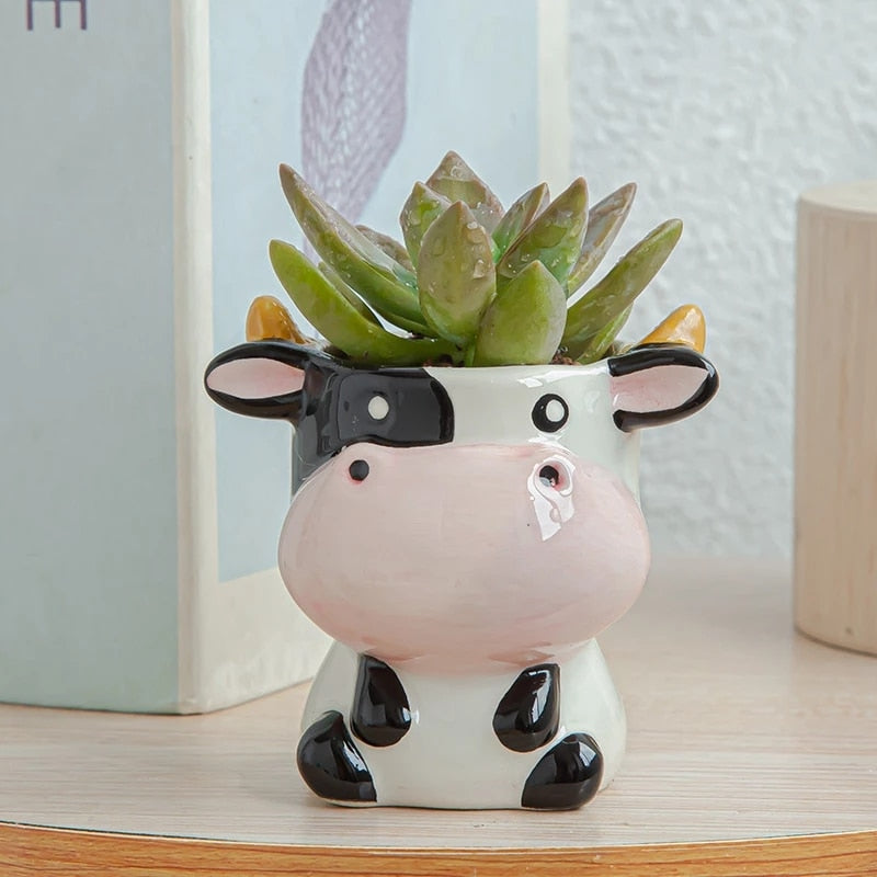 Vinthentic 6pcs Animal Flower Pots
