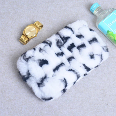 Women Real Fur Handmade Stretch Fur Scarf Knit Genuine Rex Rabbit Fur Headbands Girls Natural Fur Ring Cowl Snood Scarves Winter