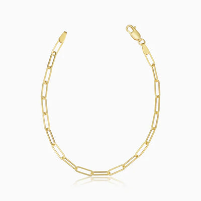 Venice Link Bracelet | White Gold 14k