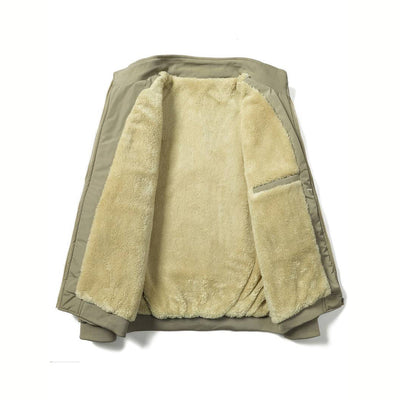 Avencea - Warm winter jacket for men in army green, navy blue, black, gray, and khaki