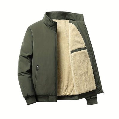 Avencea - Warm winter jacket for men in army green, navy blue, black, gray, and khaki