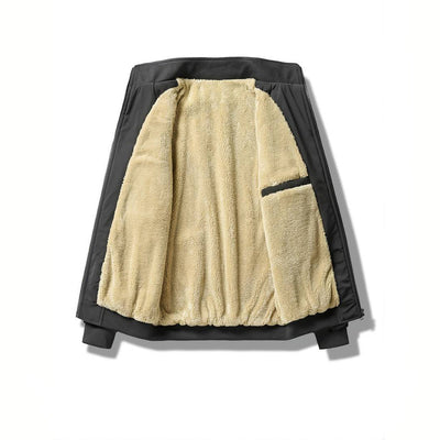 Avencea - Warm winter jacket for men in army green, navy blue, black, gray, and khaki