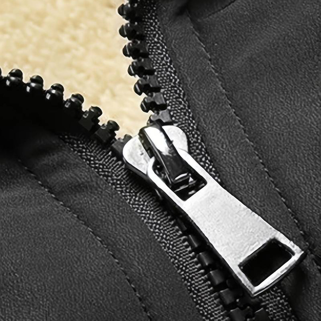 Avencea - Warm winter jacket for men in army green, navy blue, black, gray, and khaki