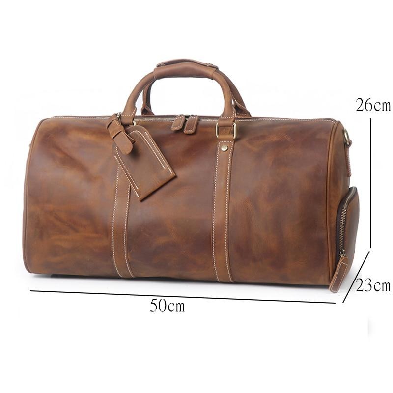 Genuine Leather Overnight Bag