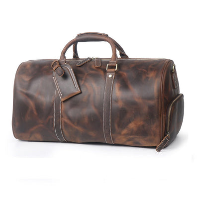 Genuine Leather Overnight Bag