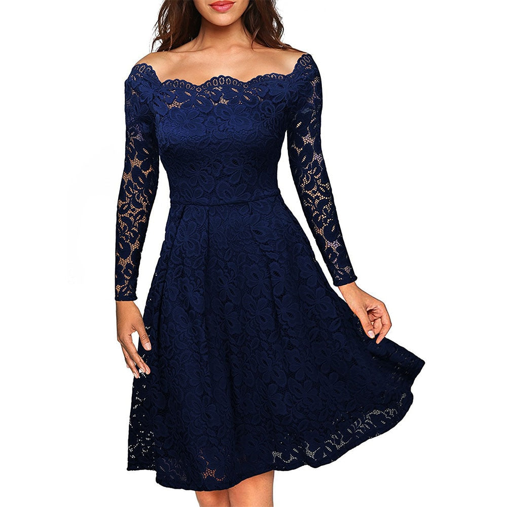 Avencea Off-Shoulder Lace Dress