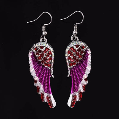 Crystal Angel Earrings