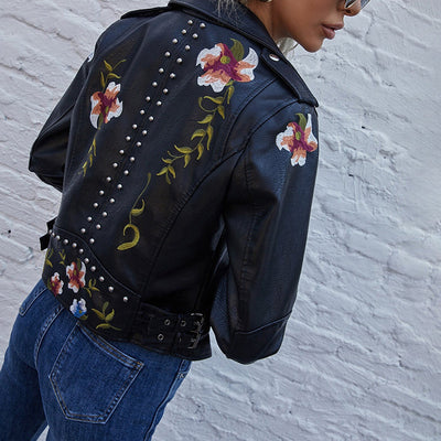 Lily™ - Modern Floral Jacket with Handmade Details