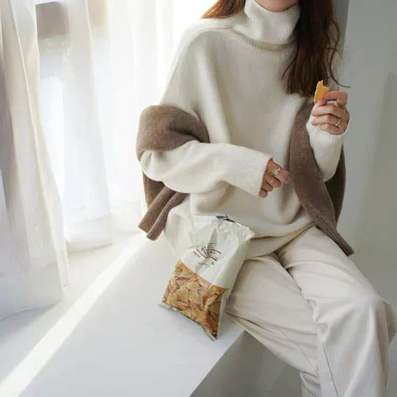 Julia | Soft High-Neck Knit Sweater
