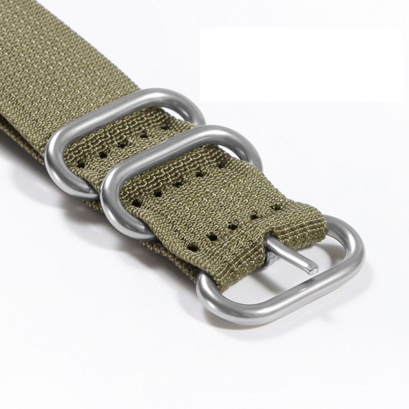 Ribbed Nylon Watch Band
