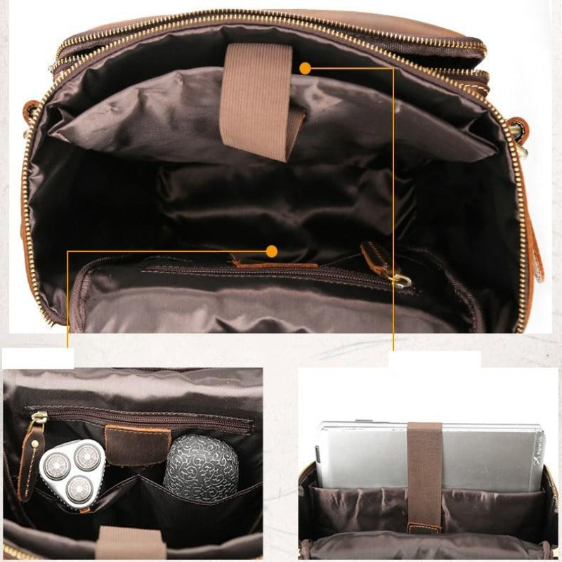 Vintage Leather Backpack