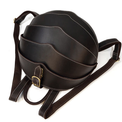 Leather Backpack Beetle Style Women Rucksack