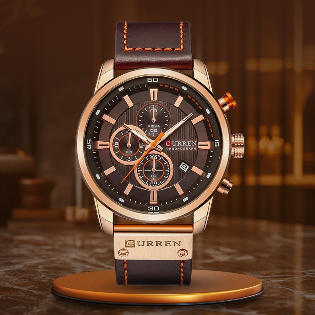 Harry Melbourne® - Elegant Quartz Watch with Leather Band