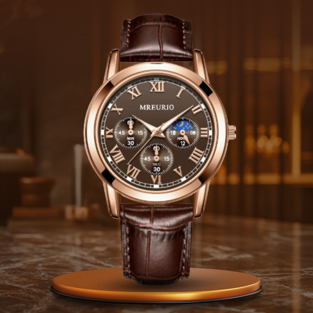 Gaetano™ | Casual Quartz Leather Watch