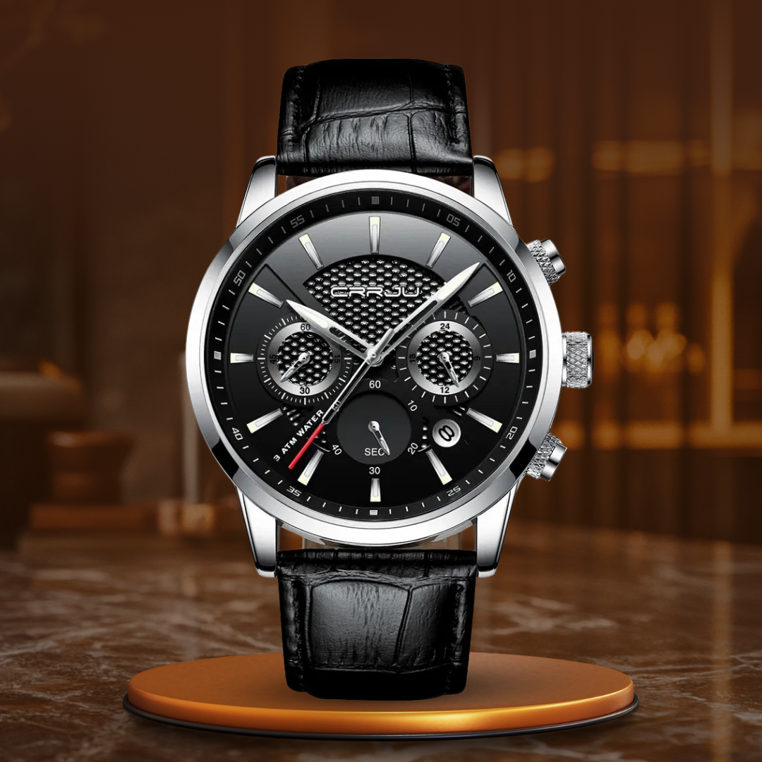 Fashionable Military Leather Watch