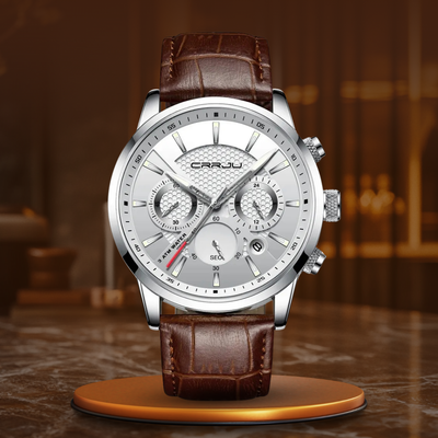 Fashionable Military Leather Watch