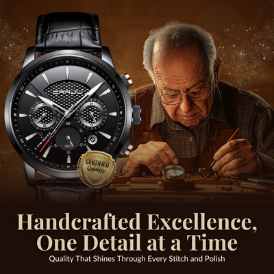 Fashionable Military Leather Watch