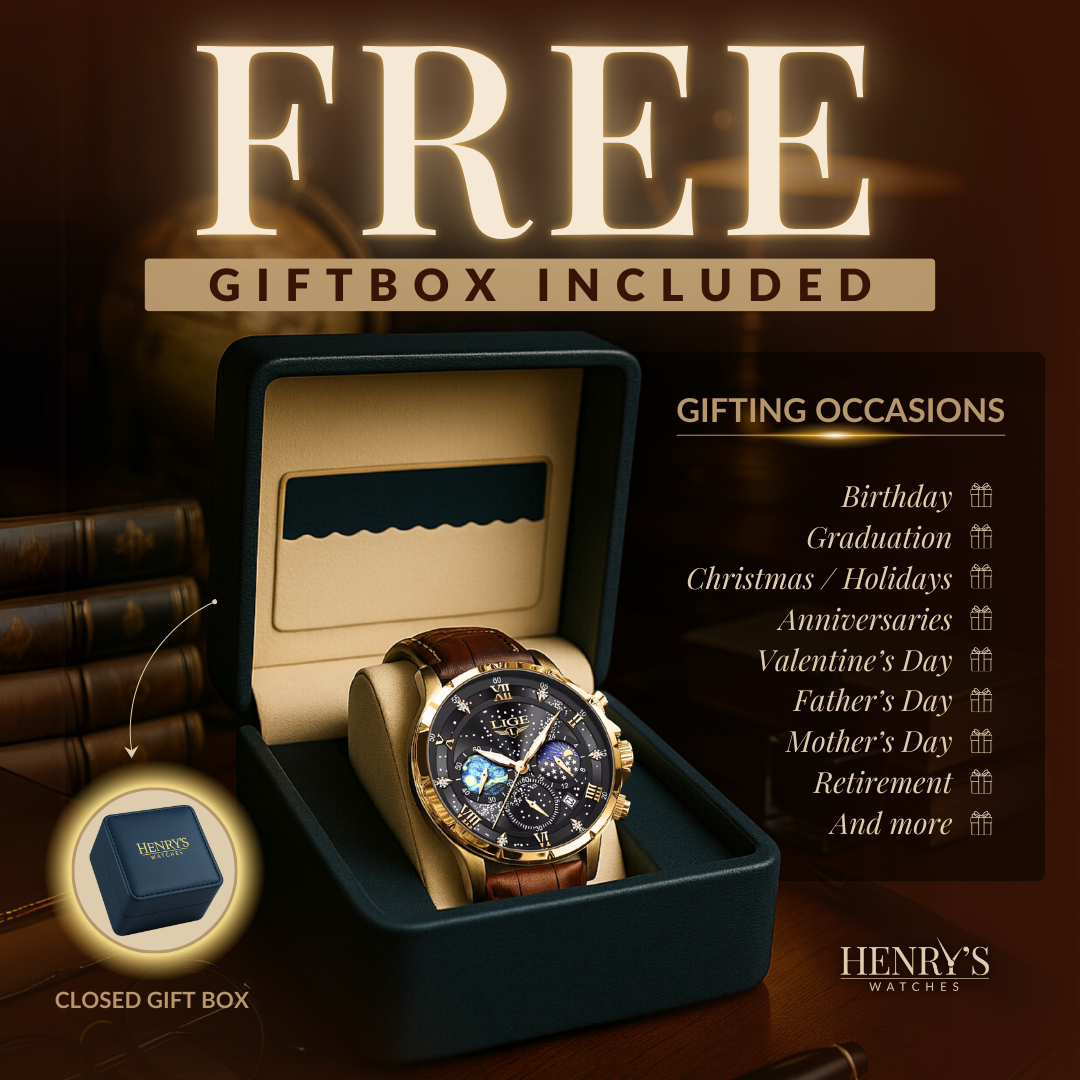 Automatic Mechanical Luxury Leather Watch