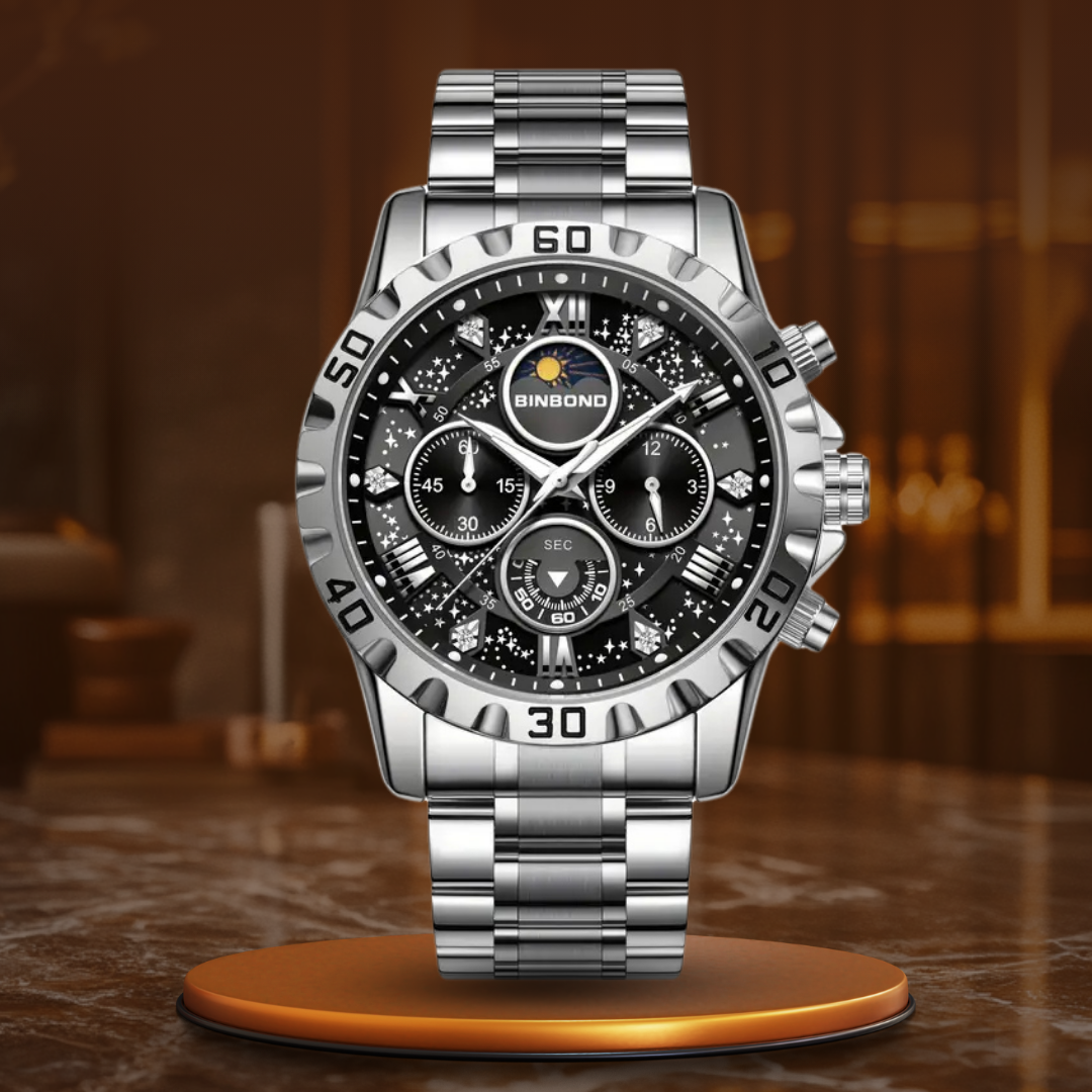 Harry Melbourne® - Luxury Chronograph Watch with Metal Band
