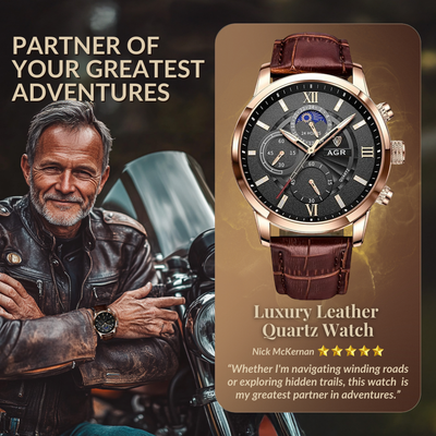 Luxury Leather Quartz Watch