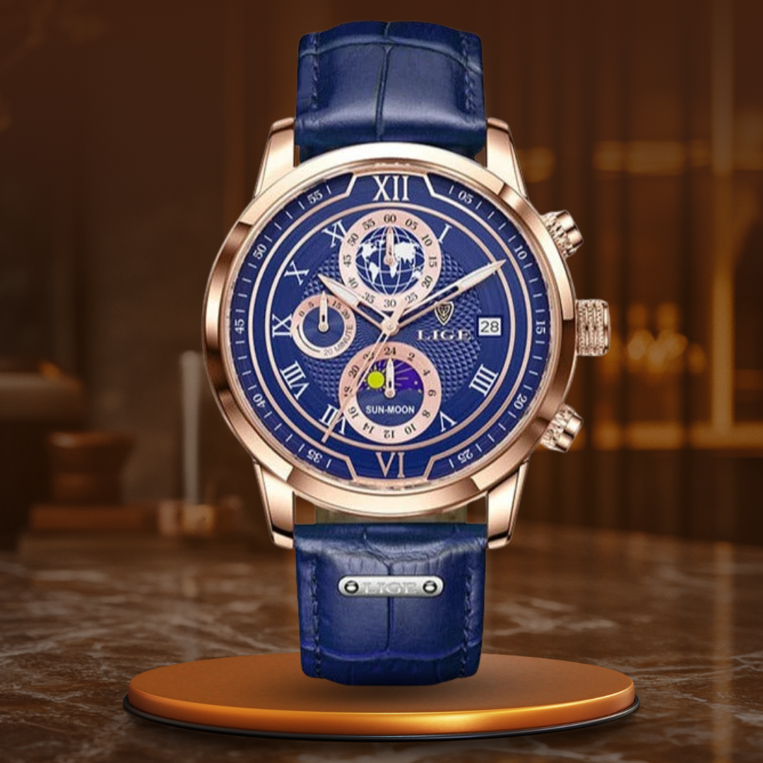 Premium Leather Strap Chronograph Watch™