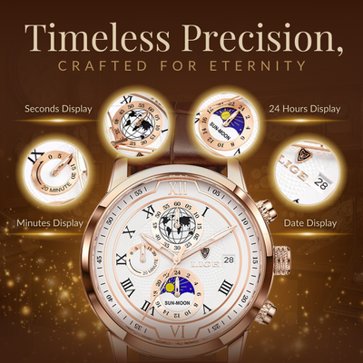 Premium Leather Band Chronograph Watch