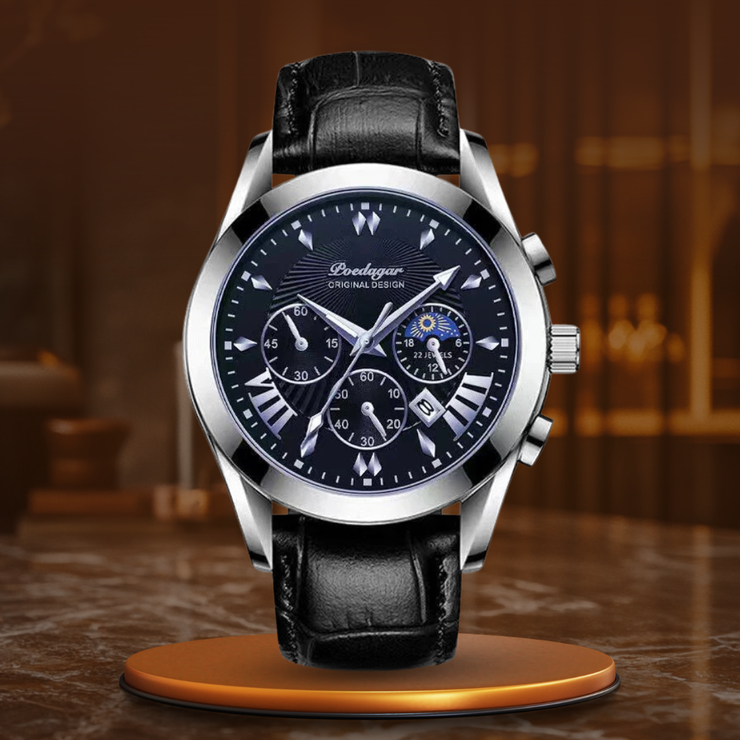 Elegant Leather Strap Luxury Watch™