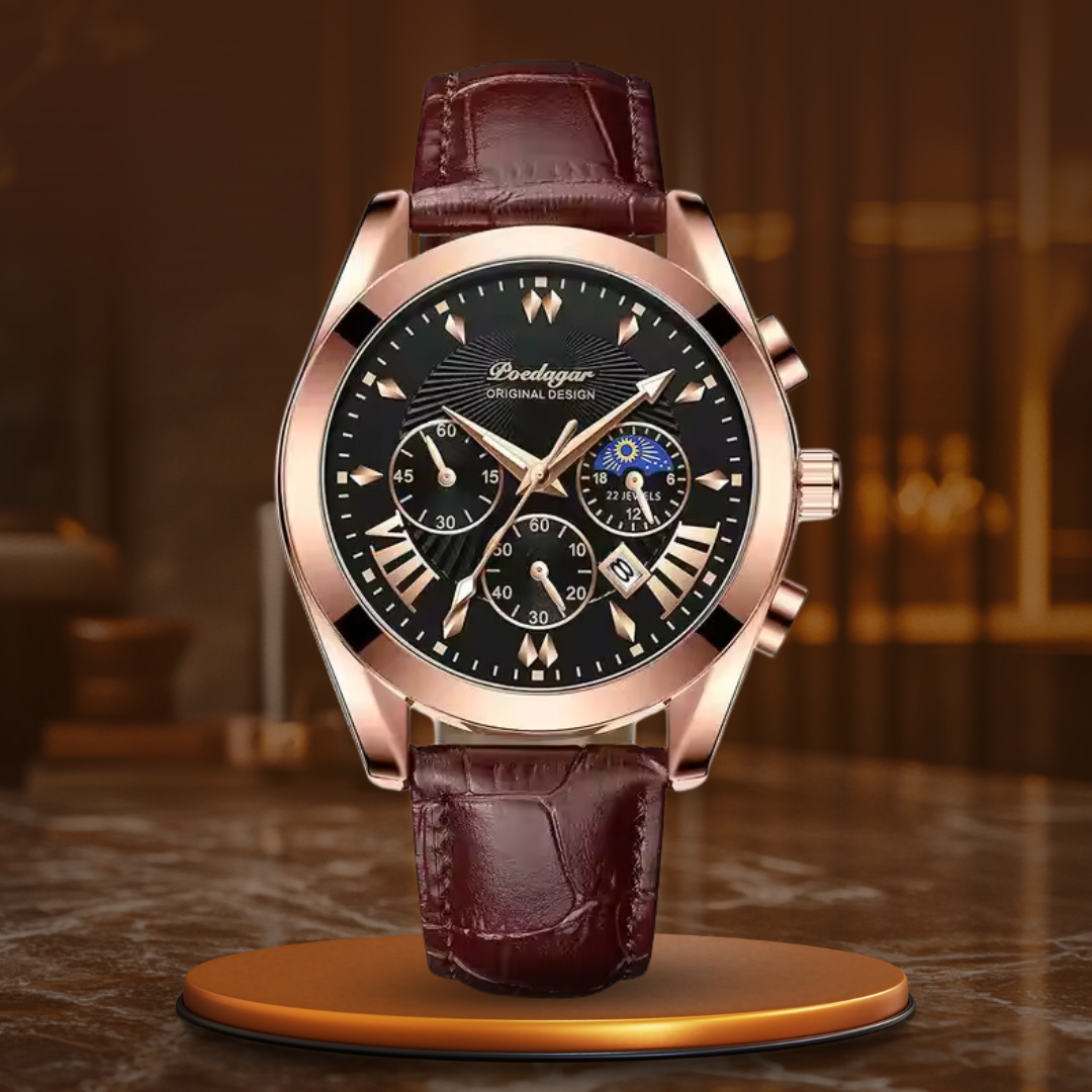 Elegant Leather Strap Luxury Watch™