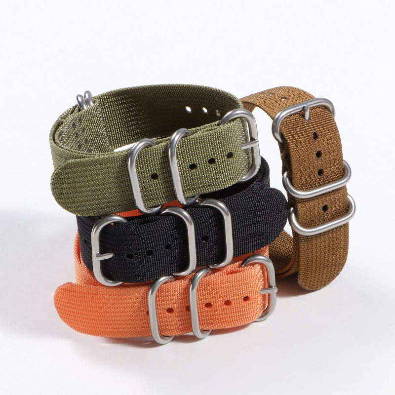Ribbed Nylon Watch Band