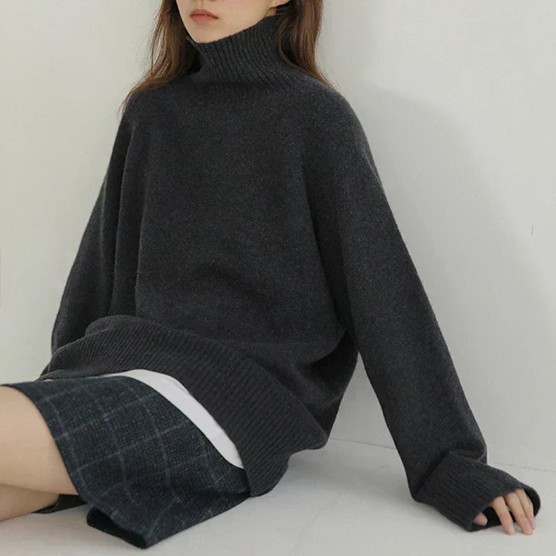 Julia | Soft High-Neck Knit Sweater