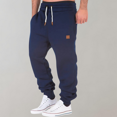 Men’s Jogging Pants – Relaxed Fit – Cotton Blend – Drawstring Waist – Ribbed Cuffs