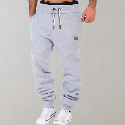 Men’s Jogging Pants – Relaxed Fit – Cotton Blend – Drawstring Waist – Ribbed Cuffs
