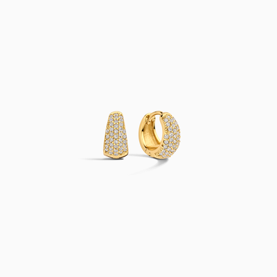 Jules Mini Hoops | White Gold 16k