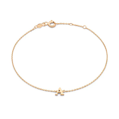 Vita Signa Initial Bracelet | White Gold 14k
