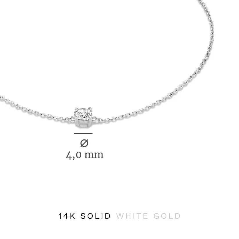 Cléa Moissanite Stone Set | White Gold 14k