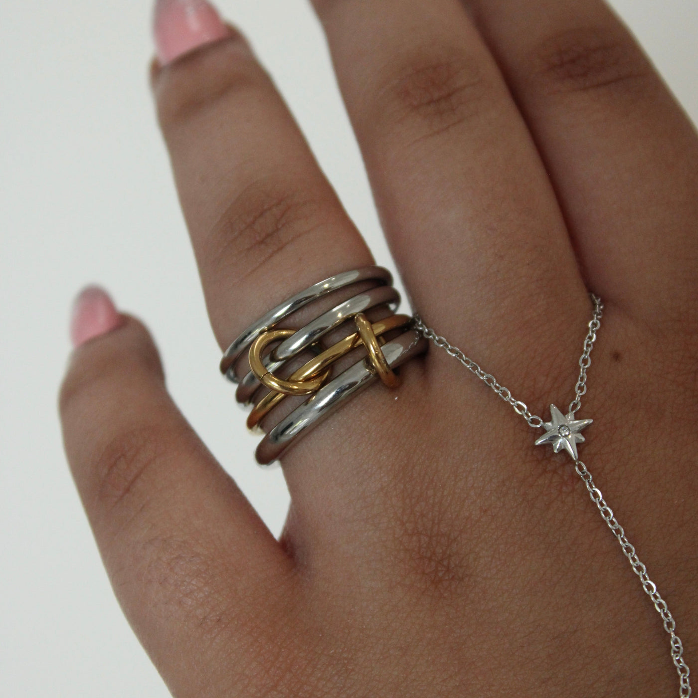 Mixed Metal Stack It Ring