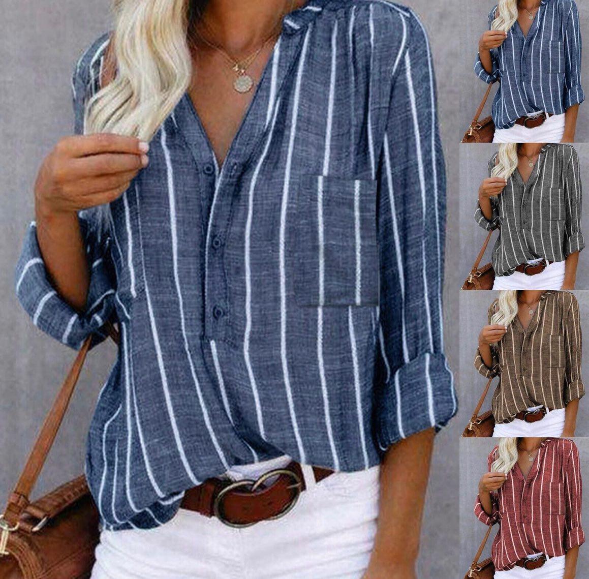 Giana™ | Striped Casual Blouse