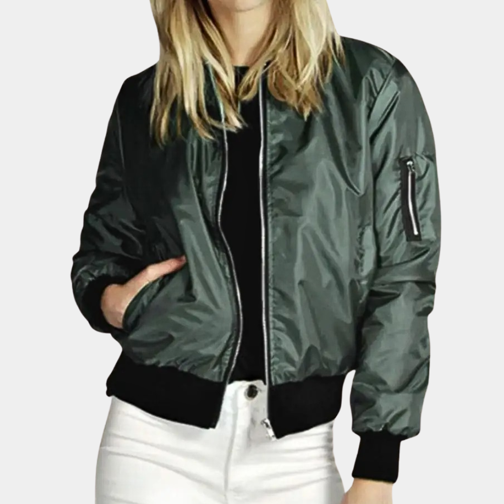 Avencea - Summer Jacket for Women in Green, Black, and Red