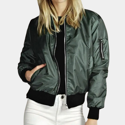 Avencea - Summer Jacket for Women in Green, Black, and Red