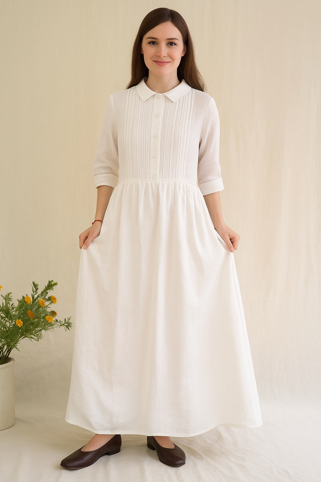 Elowen | Soft Collar Vintage Dress